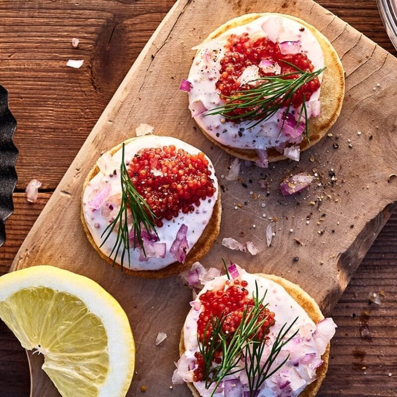 Blinis stenbidderrogn