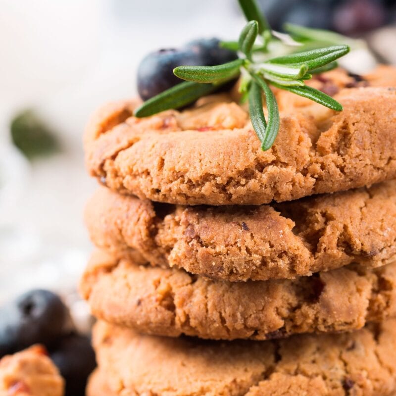 Sproede blaabaercookies