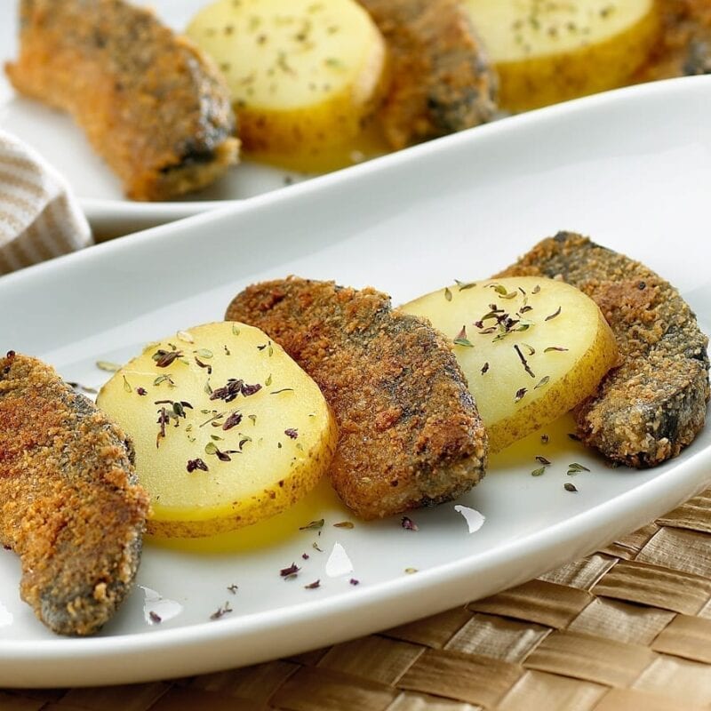 Grillet mattak med kartofler