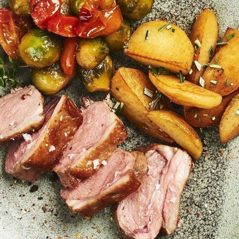 Lammefilet med rosmarin kartofler