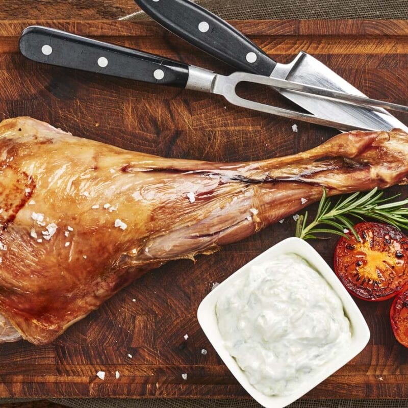 Lammekoelle med tzatziki