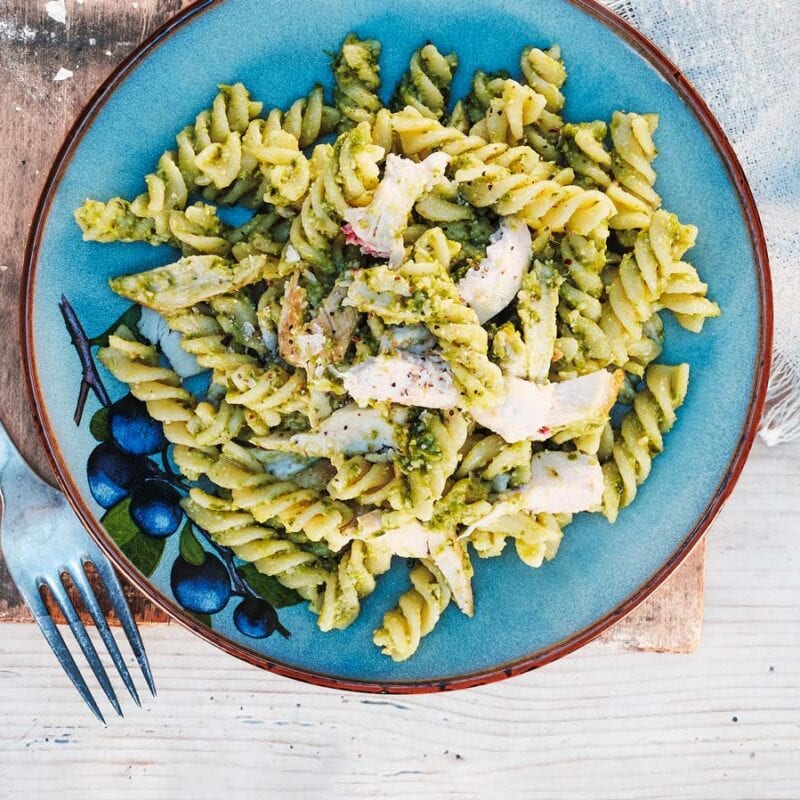 Pastasalat med rester
