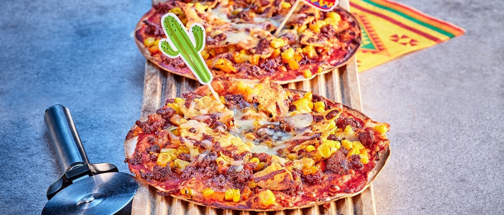 Taco pizza med lam